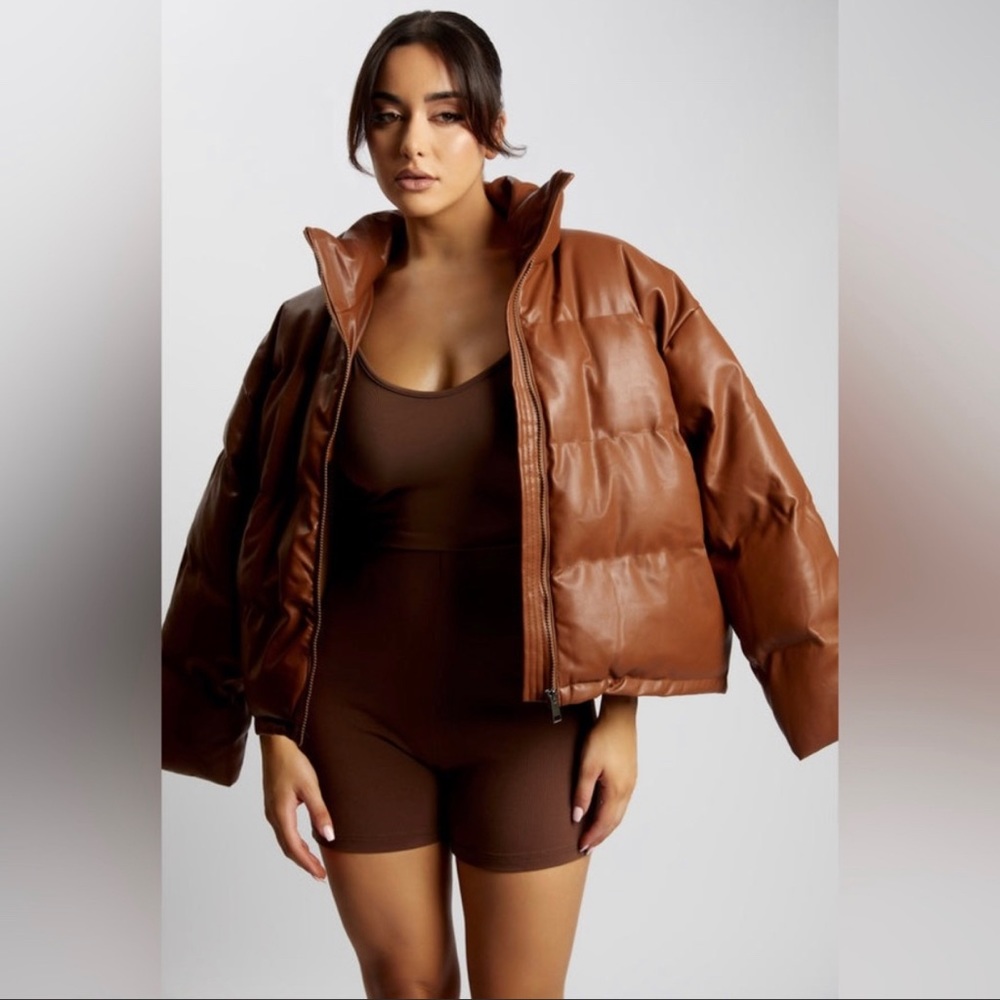 Meshki Brown Puffer Jacket